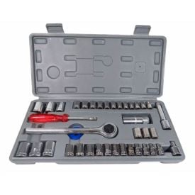 Jogo De Soquete Com 40 Peças Western W40 - Aço