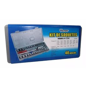 Jogo De Soquete Com 40 Peças Western W40 - Aço