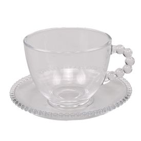 Jogo De Xícaras De Café Com Pires Hermitage 8 Peças - Cristal