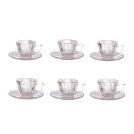 Jogo De Xícaras De Café Com Filete Graffiato Hauskraft - 12 Peças