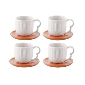 Jogo de Xícaras de Café Oasis Hauskraft 8 Peças - Branco