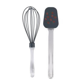 Jogo Espátula e Fouet de Silicone Havan Casa 2 Peças - Morangos Estrelado