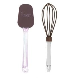 Jogo Espátula e Fouet Silicone da Havan Casa 2 Peças - Brownie