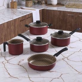 Jogo Panela Califórnia Tramontina 5Pçs - Vermelho