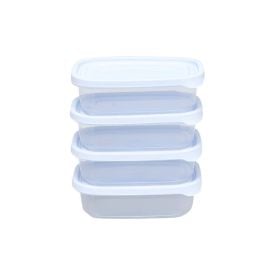 Jogo Potes De Plástico Mais Plasvale 300 Ml - 4 Peças