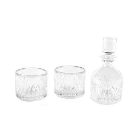Jogo Whisky Empilhável 3 Peças Fracalanza - Vidro Transparente