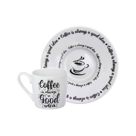 Jogo Xicaras De Café Porcelana Hauskraft 12 Peças - COFFEE IS ALWAYS