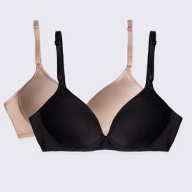 Kit 02 Sutiãs DelRio Em Poliamida Com Bojo