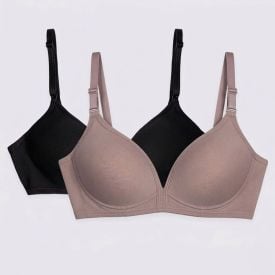 Kit 02 Sutiãs DelRio Em Poliamida Com Bojo