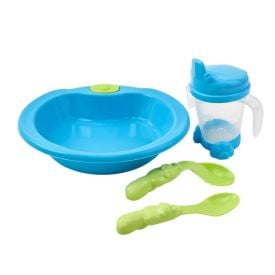 Kit Alimentação 4 Peças Havan Baby - Azul E Verde