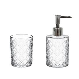 Jogo de Banheiro 2 Peças Vitrale Hauskraft - Prata