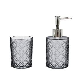 Jogo de Banheiro 2 Peças Vitrale Hauskraft - Cinza