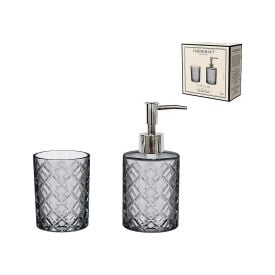 Jogo de Banheiro 2 Peças Vitrale Hauskraft - Cinza