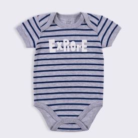 Kit Bebê Macacão, Body e Calça Yoyo Baby Navy Foquete