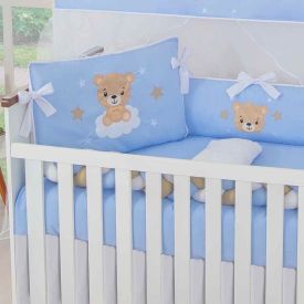 Kit Berço New Americano 9 Peças Yoyo Baby - Ursinho Estrelar