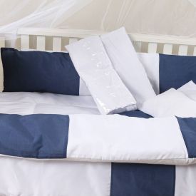 Kit Berço New Basic Yoyo Baby 9 Peças - Carros Azul