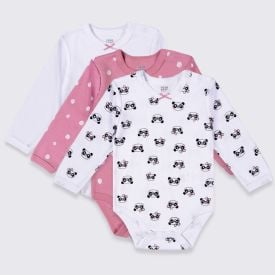 Kit Body Bebê Manga Longa 3 Peças Yoyo Baby