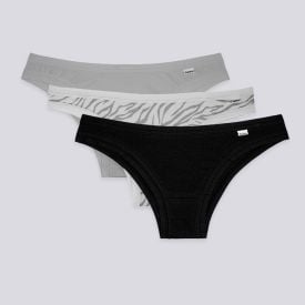 Kit Calcinha DelRio De Algodão Com 3 Unidades