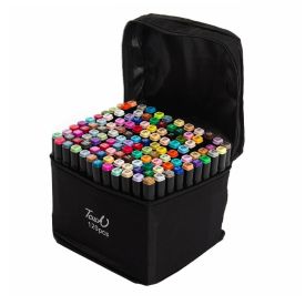 Kit Canetinhas 120 Cores Touch Ponta Dupla - Della Import