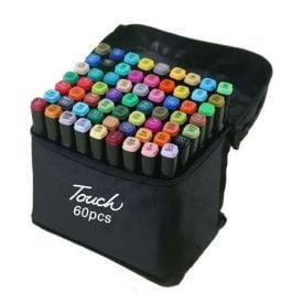 Kit Canetinhas 60 Cores Touch Ponta Dupla - Della Import