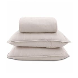 Kit Colcha Casal 100% Poliéster Elegance Havan Casa 3 pçs - Bege
