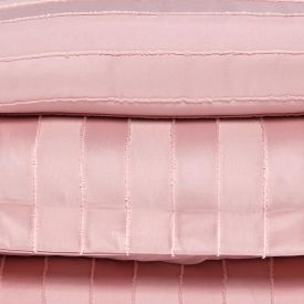 Kit Colcha Casal 100% Poliéster Lisa Premier Havan Casa 3 Pçs - Rosa