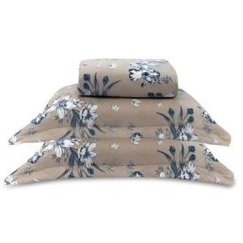 Kit Colcha Casal Estampada Versalhes Havan Casa 3 Peças - Azul Linho