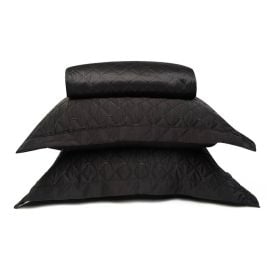 Kit Colcha King Acetinada Havan Casa 3 Pçs - Preto