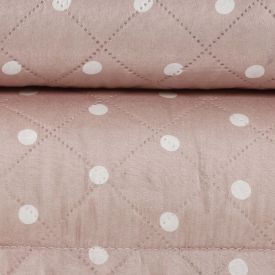 Kit Colcha King Poá Versalhes Havan Casa 3 Peças - Rosa Pálido 