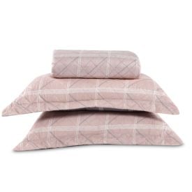 Kit Colcha King Estampada Versalhes Havan Casa 3 Pçs - Toledo Rosa Geo