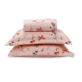 Kit Colcha King Estampada Versalhes Havan Casa 3 pçs - Borboleta Rose