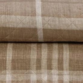 Kit Colcha King Estampada Versalhes Havan Casa 3 Peças - Xadrez Bege