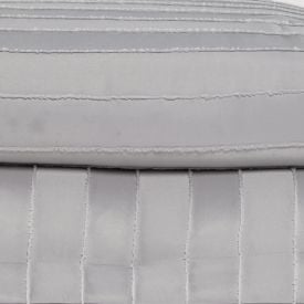 Kit Colcha Queen 100% Poliéster Lisa Premier Havan Casa 3 Pçs - Cinza