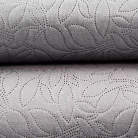 Kit Colcha Queen 100% Poliéster Lisa Versalhes Havan Casa 3 Peças - Cinza Amianto