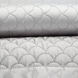 Kit Colcha Queen 100% Poliéster Havan Casa 3 pçs - Prata