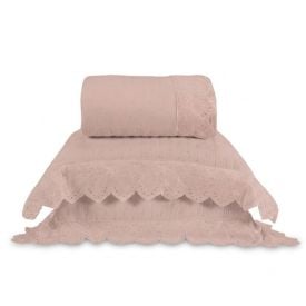 Kit Colcha Queen 3 Peças Imperial Havan Casa - Rosa