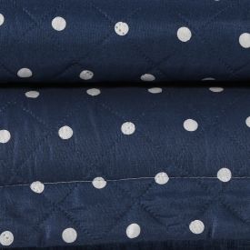 Kit Colcha Queen Poá Versalhes Havan Casa 3 Peças - Azul