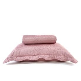 Kit Colcha Solteiro 100% Poliéster Lisa Rozac 2 Pçs - Violeta