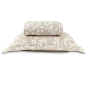Kit Colcha Solteiro Estampada Versalhes Havan Casa 2 pçs - Ornamental Bege