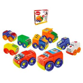 Kit Com 10 Carrinhos Mk268 Big Friends Dismat - Colorido