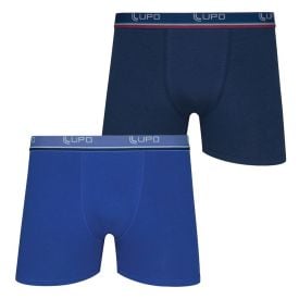 Kit com 2 Cuecas Boxer Algodão Lupo