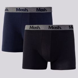 Kit 2 Cuecas Boxer Algodão Mash Pto/Marinho