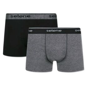 Kit com 2 Cuecas Boxer Algodão Selene