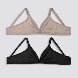 Kit com 2 Sutiãs sem Bojo Delrio