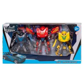 Kit Com 3 Robôs Transformers Havan - Hbr0040 - Colorido