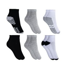 Kit 6 Pares Meia Masculina Risk Punho Anatômico 39-43 - Sortimento Escuro
