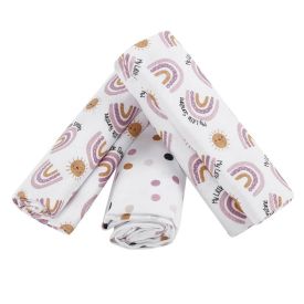 Kit Cueiro Com 3 Peças 80X80 Cm Havan Baby - Arco-Íris