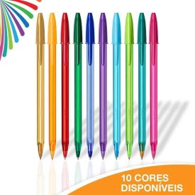 Kit De Canetas Esferográficas Coloridas Cores E Sentimentos Bic - 10 Peças