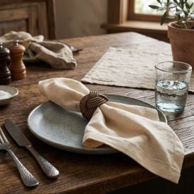 Kit de Guardanapos 2 Peças Linen Havan Casa - Linho