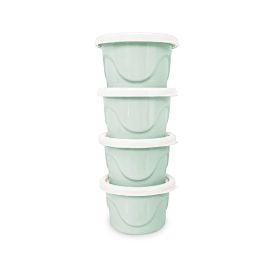 Kit de Potes Infantis 125Ml 4 Peças - Verde